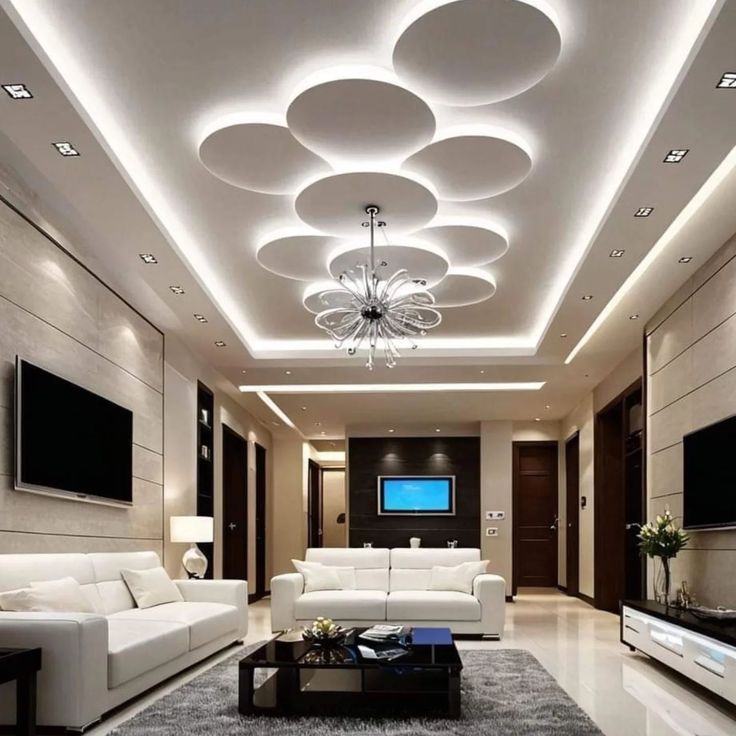Two-Layer False Ceiling Design types of false ceiling design