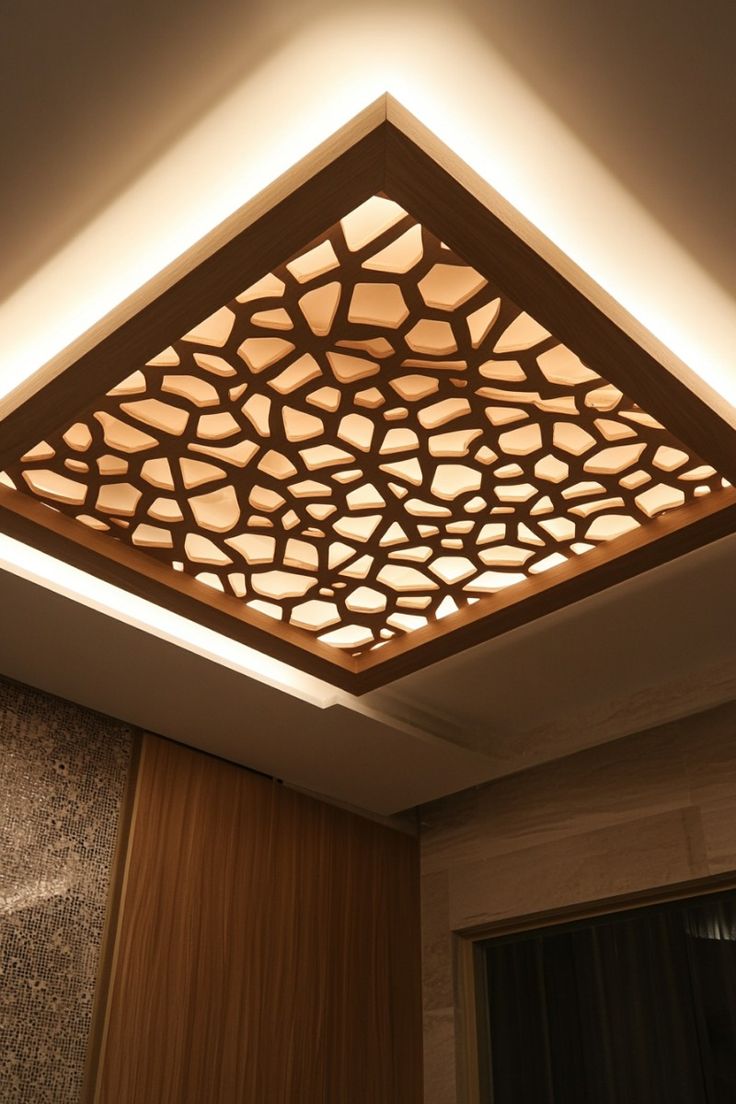 Wooden Triangle POP Ceiling