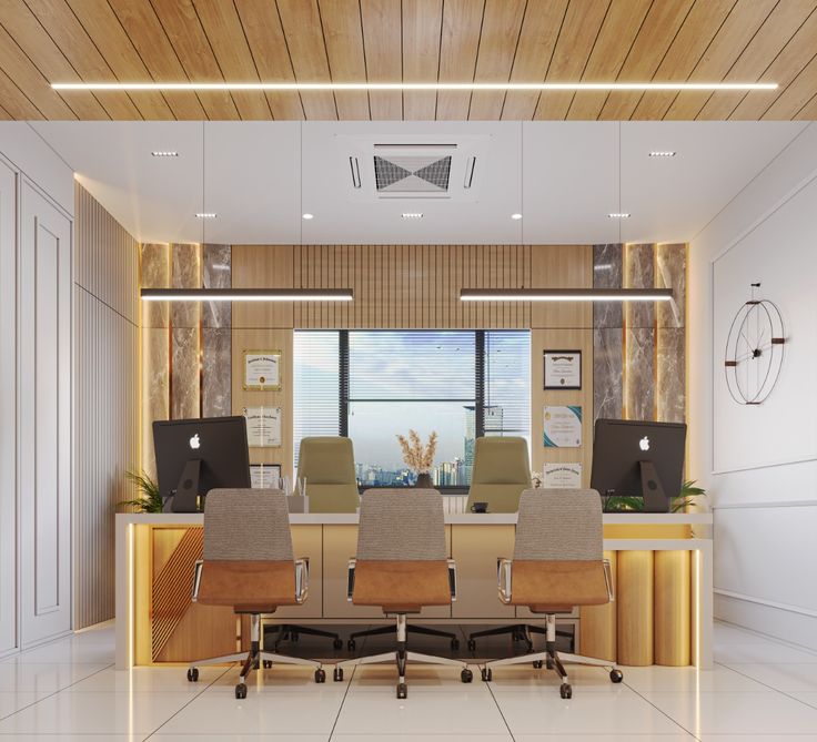 cabin design for small office by interior designer