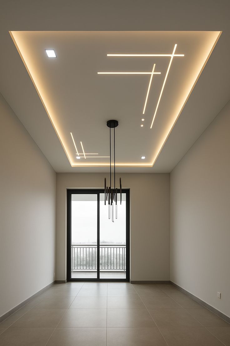 Center Rectangle Ceiling Design