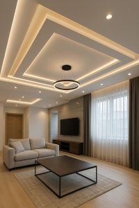 Center Rectangle Ceiling Design